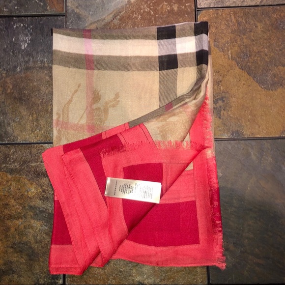 NWT Authentic Burberry Vintage Check Scarf - Picture 2 of 11